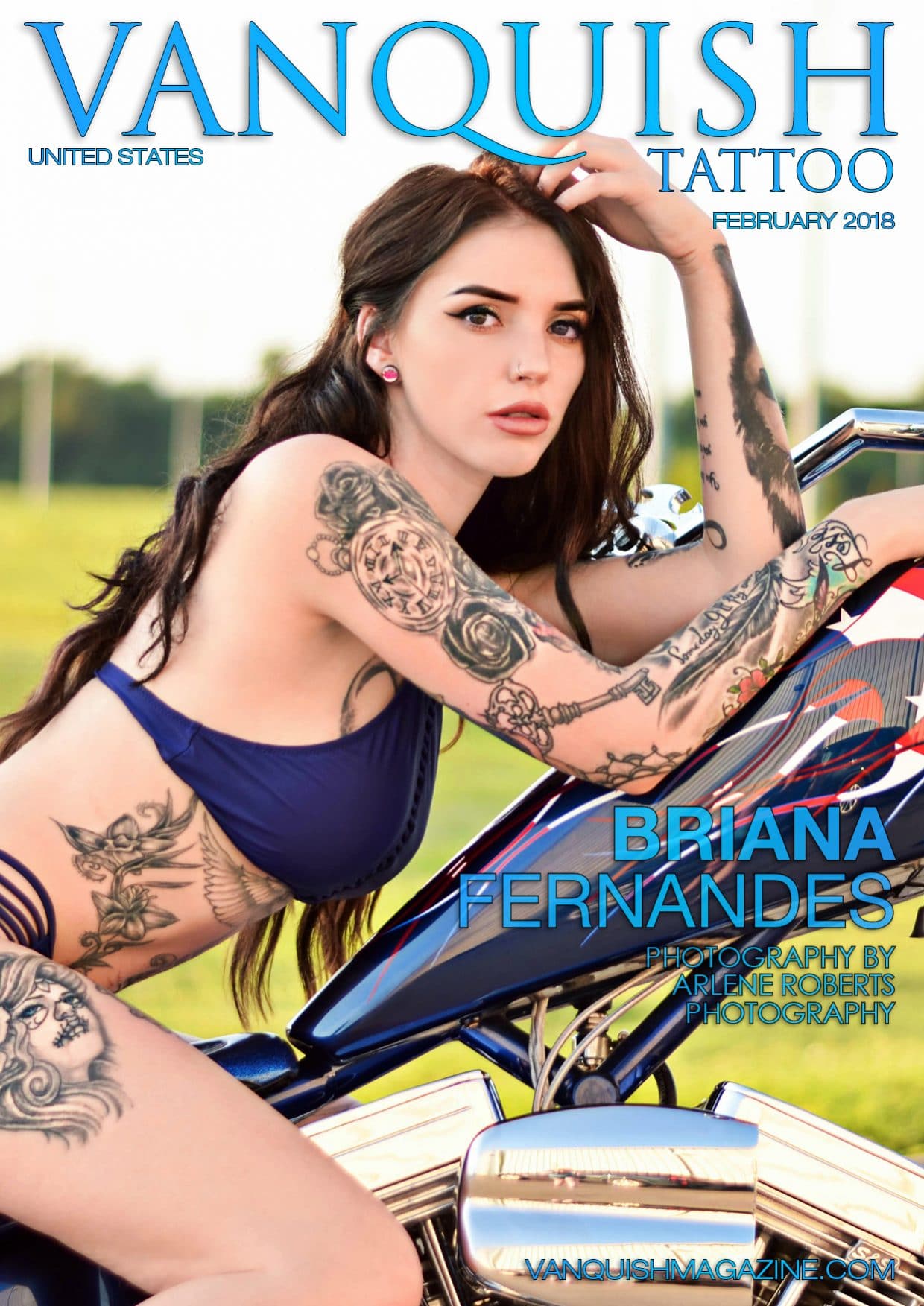 Vanquish Tattoo Magazine – February 2018 – Briana Fernandes download
